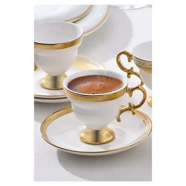 Aryıldız Majesty 6 Kişilik Kahve Fincan Takımı - Görsel 4