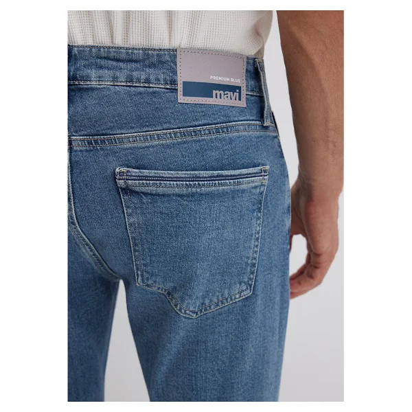 Mavi Marcus Premium 00351-90654 Açık Buz Mavisi Erkek Straight Jean - Görsel 7