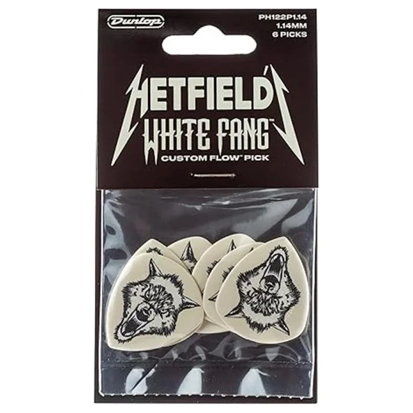 Dunlop Picks Ph122p1.14 - Hetfield Beyaz Fang Akışı 1,14 Mm - Oyuncu Paketi 6 - Görsel 7