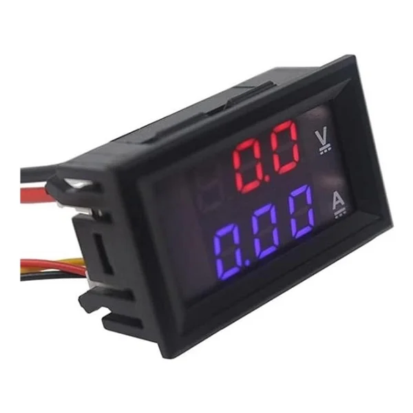 Dijital Voltmetre Dijital Ampermetre Dc 100v 10a Gerilim Akım - Görsel 2