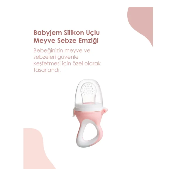 Babyjem Silikon Uçlu Mavi Meyve Sebze Emziği - Görsel 2