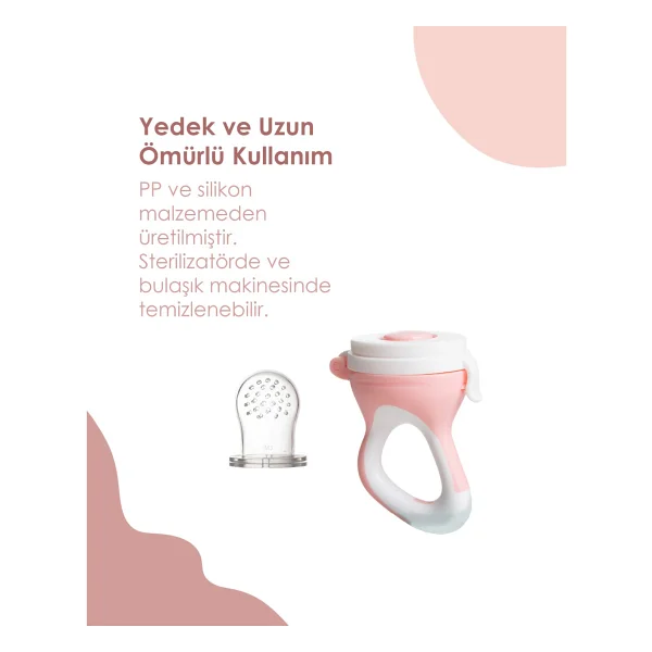 Babyjem Silikon Uçlu Mavi Meyve Sebze Emziği - Görsel 3