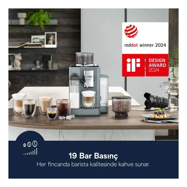 Delonghi Rivelia Exam440.55.G Gri Tam Otomatik Espresso Makinesi - Görsel 10