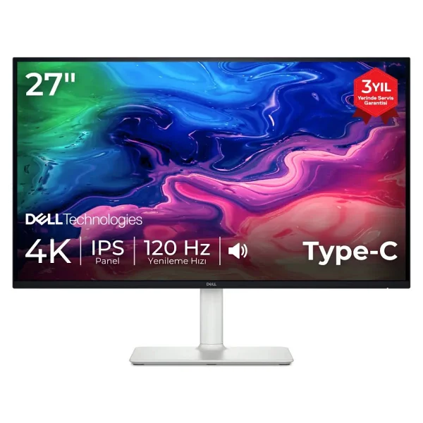 Dell S2725qc 27" 4 Ms 4K Pivot Ips 120 Hz Monitör - Görsel 2