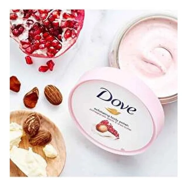 Dove Vücut Peelingi Nar Çekirdeği Ve Shea Yağı 225 Ml Macademia Fındığı Ve Pirinç Sütü 225 Ml - Görsel 8