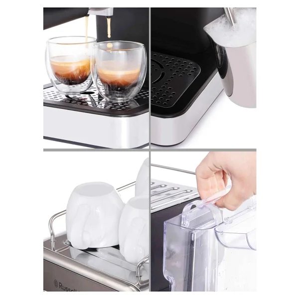 Russell Hobbs Distinctions 26452-56 Titanium Manuel Espresso Makinesi - Görsel 10