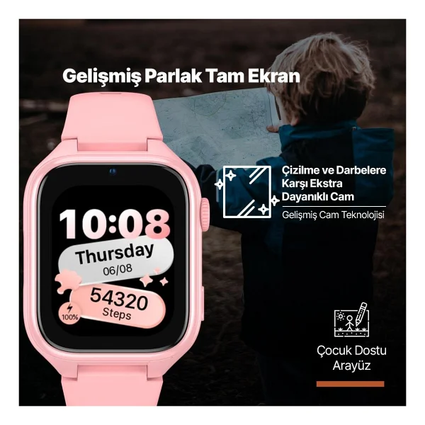Ttec Kidi 2ksw02p Pembe Akıllı Çocuk Saati - Görsel 8
