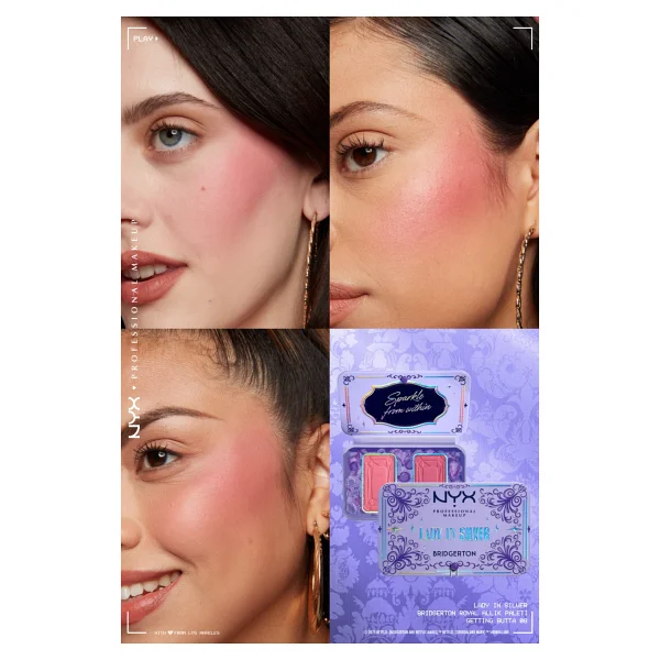 NYX Professional Makeup Bridgerton 02 Lady In Silver Allık Paleti - Görsel 5