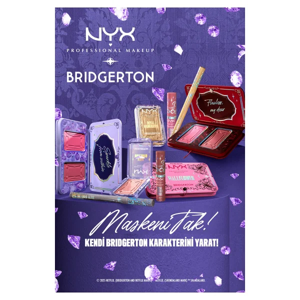 NYX Professional Makeup Bridgerton 02 Lady In Silver Allık Paleti - Görsel 8