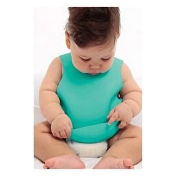 Oioi Silikon Mama Önlüğü Bpa İçermeyen Ergonomik Tasarım 6 Ay - 4 Yaş Arası Kullanıma Uygun - Yeşil - Görsel 7