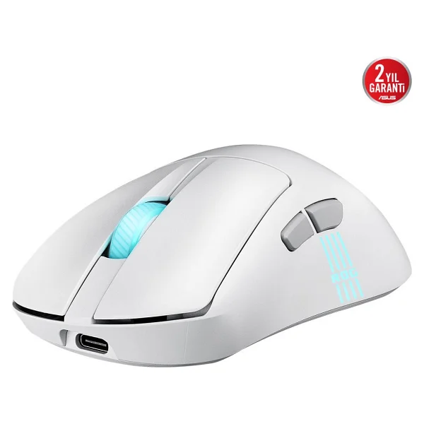 Asus Rog Keris Iı Origin Şarjlı Makrolu Optik Kablolu/Kablosuz Oyuncu Mouse - Görsel 5