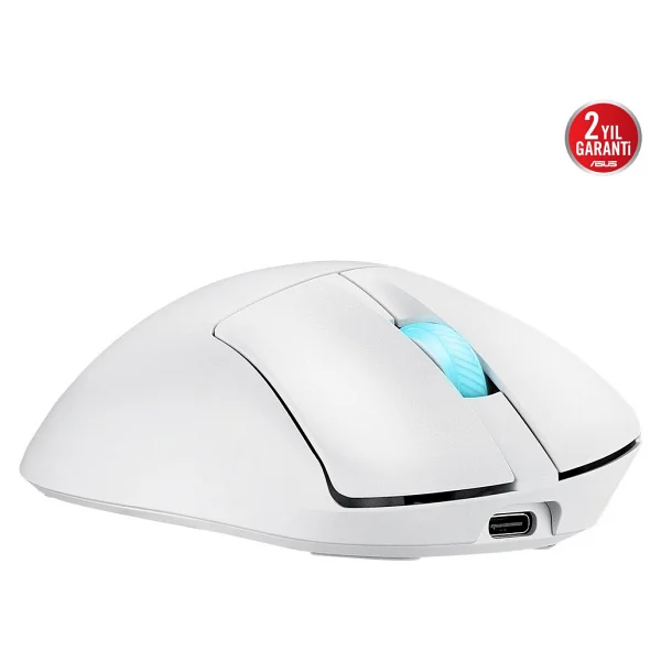 Asus Rog Keris Iı Origin Şarjlı Makrolu Optik Kablolu/Kablosuz Oyuncu Mouse - Görsel 7