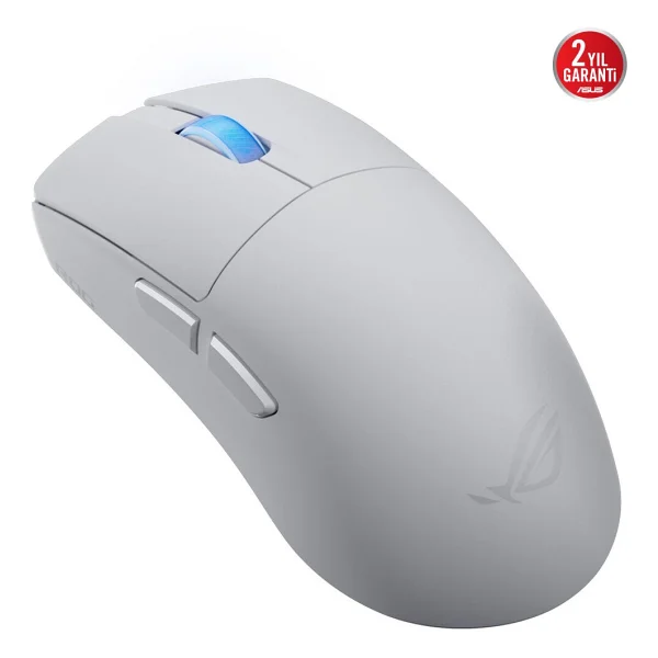 Asus ROG Harpe II Ace Beyaz Şarjlı Optik Kablolu/Kablosuz Oyuncu Mouse - Görsel 2