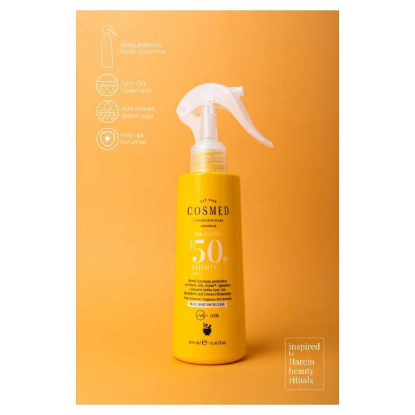 Cosmed Sun Essential 200 Ml 50 Faktör Sprey Güneş Losyonu - Görsel 10