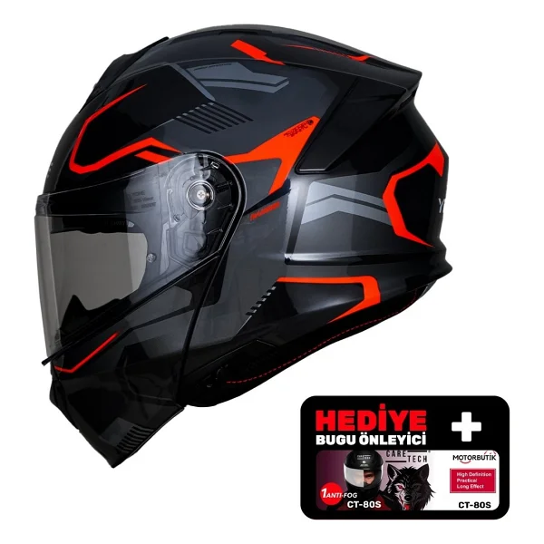 Yohe 935sv Çene Açılır Motor Kaskı - Görsel 8