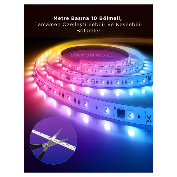 Govee Strip Light 2 Pro Extension Rgbıc H61a1 1 M Şerit LED Uzatma Kiti - Görsel 3