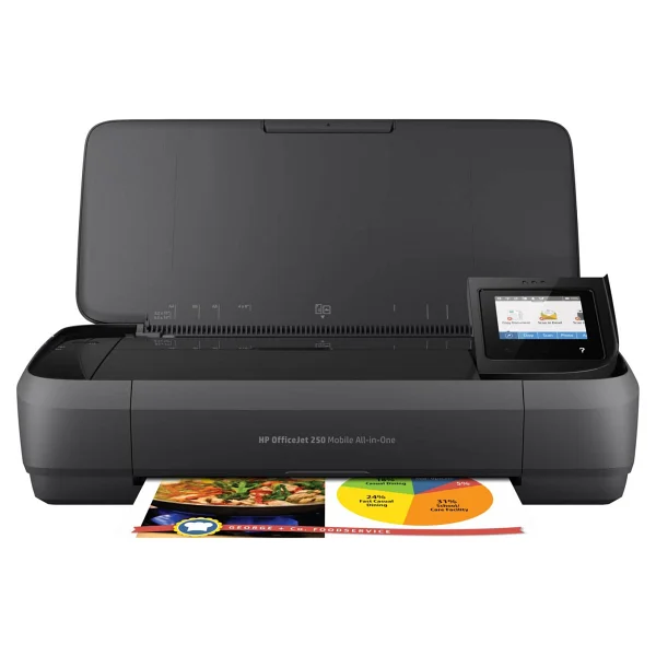 Hp Officejet 250 Mobile Cz992a Wi-Fi +Tarayıcı + Fotokopi Renkli Çok Fonksiyonlu Mürekkep Püskürtmeli Yazıcı - Görsel 4