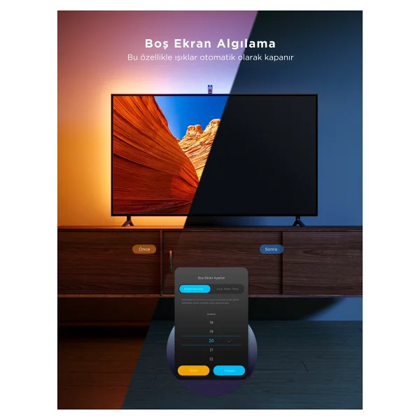 Govee Envisual 3 Lite Rgbıcw H6099 75-85 İnç TV Arkası LED Aydınlatma - Görsel 6