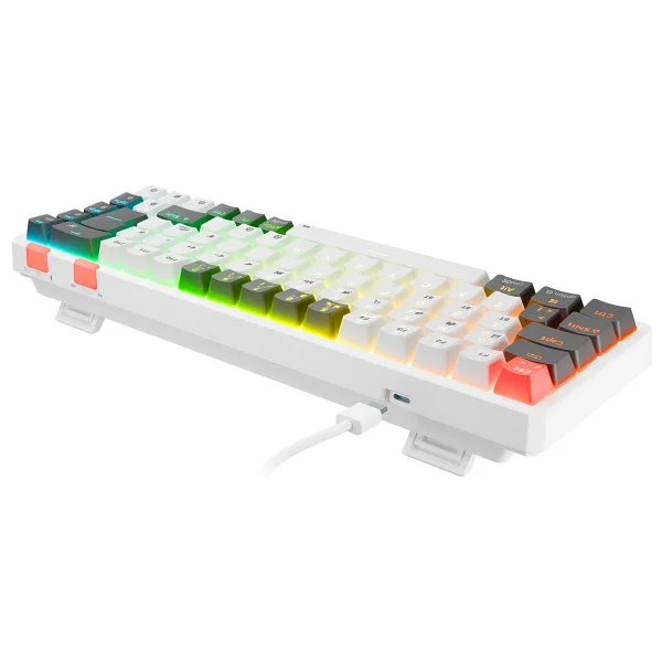 Rampage Yoru Mini Pro RGB Tkl Red Switch Kablolu/Kablosuz Mekanik Oyuncu Klavyesi - Görsel 3