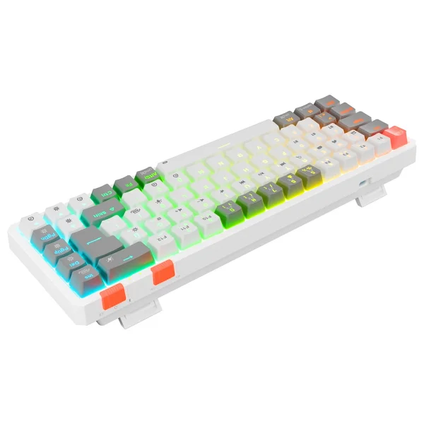 Rampage Yoru Mini Pro RGB Tkl Red Switch Kablolu/Kablosuz Mekanik Oyuncu Klavyesi - Görsel 4