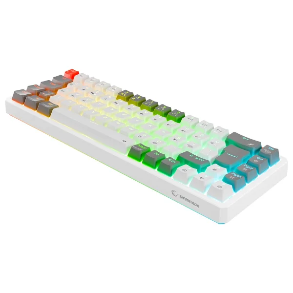 Rampage Yoru Mini Pro RGB Tkl Red Switch Kablolu/Kablosuz Mekanik Oyuncu Klavyesi - Görsel 5