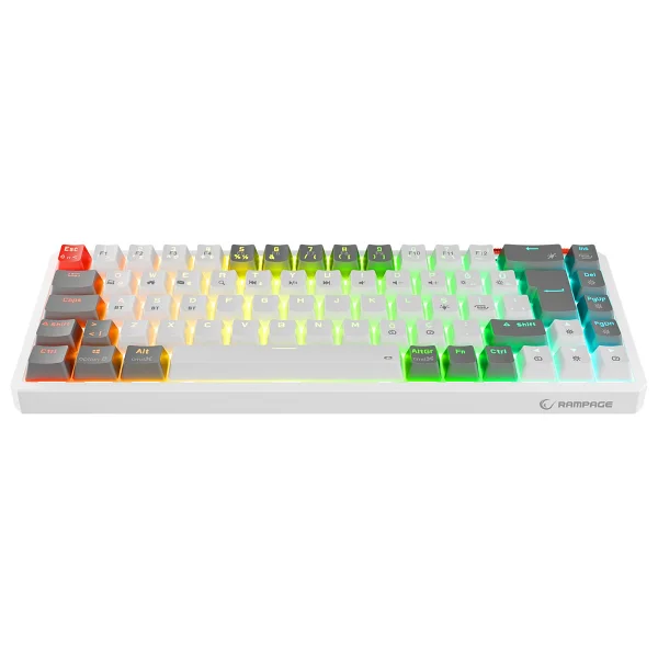 Rampage Yoru Mini Pro RGB Tkl Red Switch Kablolu/Kablosuz Mekanik Oyuncu Klavyesi - Görsel 7