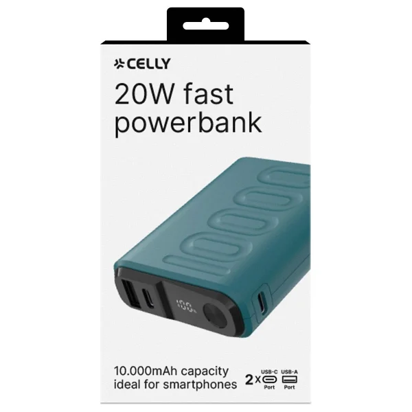 Celly Pbup10000 20 W 10000 mAh Hızlı Şarj Powerbank - Görsel 5