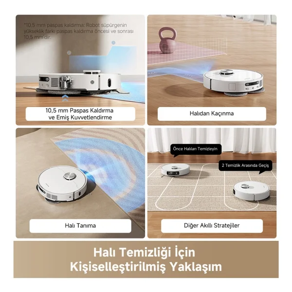 Dreame L40 Ultra Ae Çöp İstasyonlu Akıllı Robot Süpürge - Görsel 5