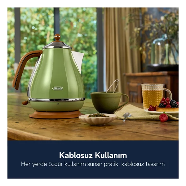 Delonghi Su Isıtıcısı 1,7 Lt Paslanmaz Çelik Gövde Gizli Rezistans Otomatik Kapanma 360° Döner Taban - Görsel 5