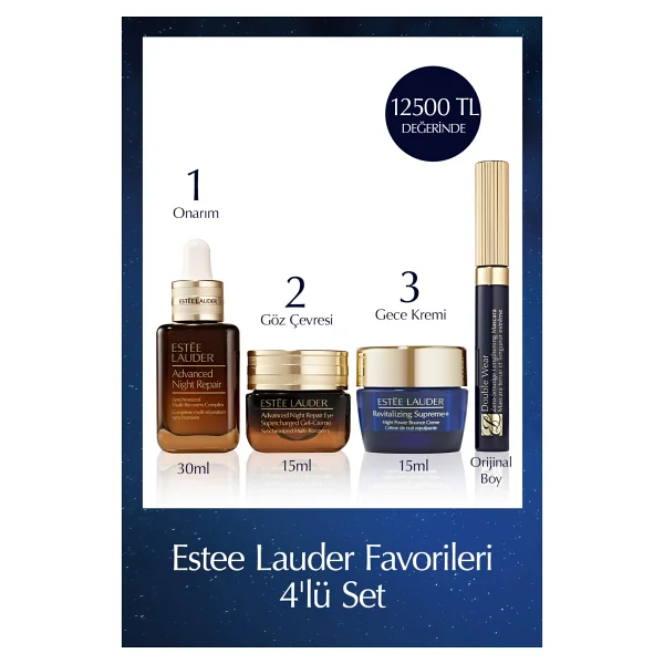 Estee Lauder Favorileri 4'lü Set - Serum 30ml+ Göz Kremi 15ml+ Bounce Creme 15ml+ Maskara - Görsel 3