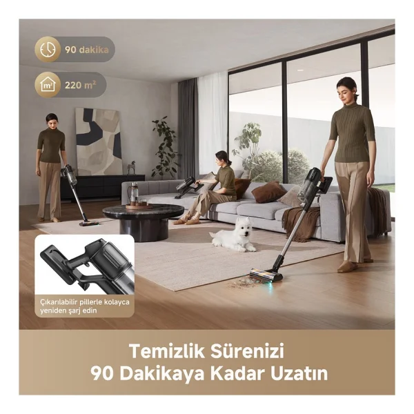 Dreame R20 Ultra Aquacycle Islak Kuru Şarjlı Dikey Süpürge - Görsel 5