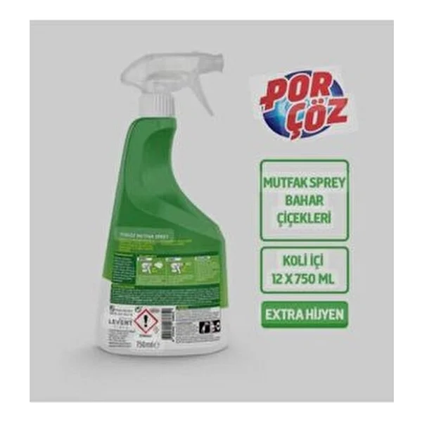 Porçöz Mutfak Temizleyici Sprey 750 Ml - Görsel 8