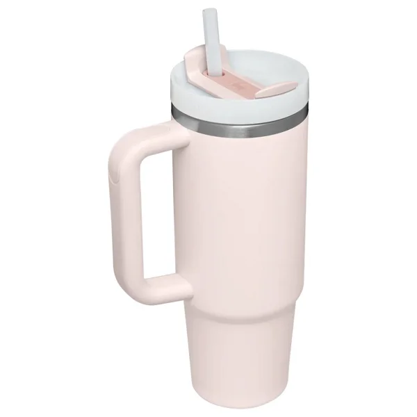 Stanley Quencher Açık Pembe 0.89 Lt Pipetli Termos Bardak - Görsel 3