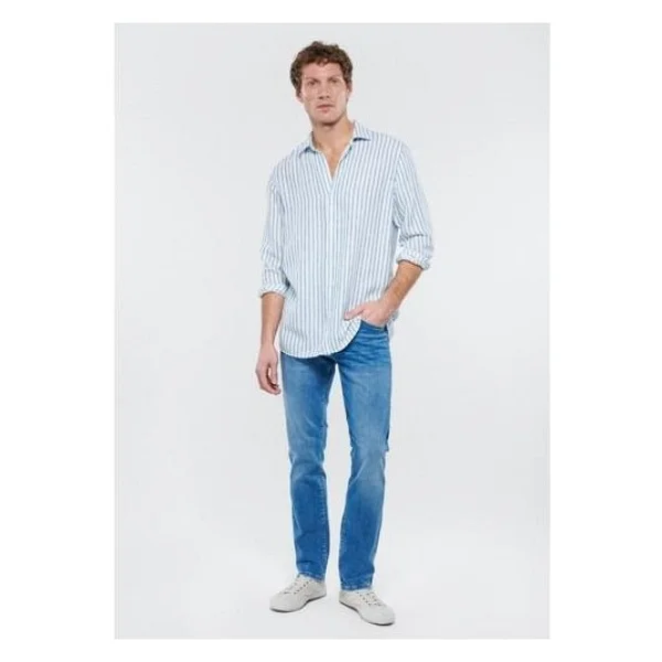 Mavi Martin Premium Blue 00378-84333 Açık Mavi Erkek Straight Jean - Görsel 8