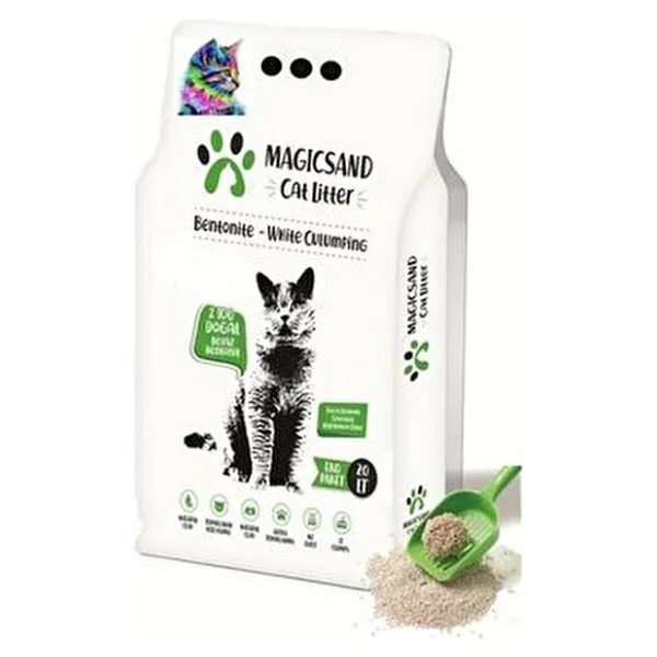 Magicsand Gökkuşağı İnce Taneli 20 Lt Bentonit Kedi Kumu - Görsel 2