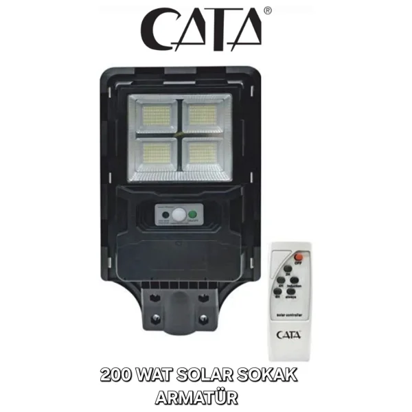 Cata Ct-4640 200 W Sensörlü Güneş Enerjili Sokak Armatürü - Görsel 7