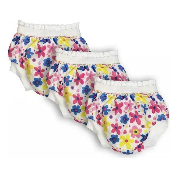 Sema Baby Flowers Desenli 3'lü No:1 10-15 Kg Lüks Alıştırma Külodu - Görsel 4