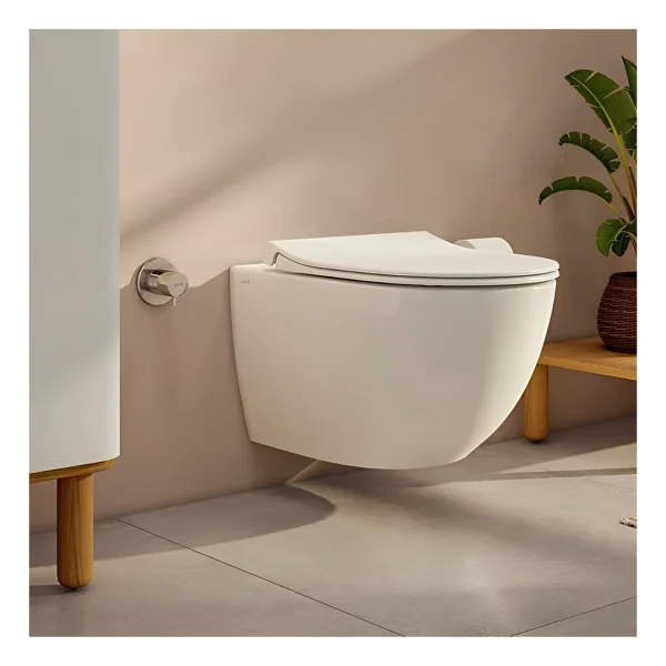 Vitra Sento Rim-Ex Asma Klozet Slim Kapak, Vitra Gömme Rezervuar Set 768-1851 - Beyaz - Görsel 2