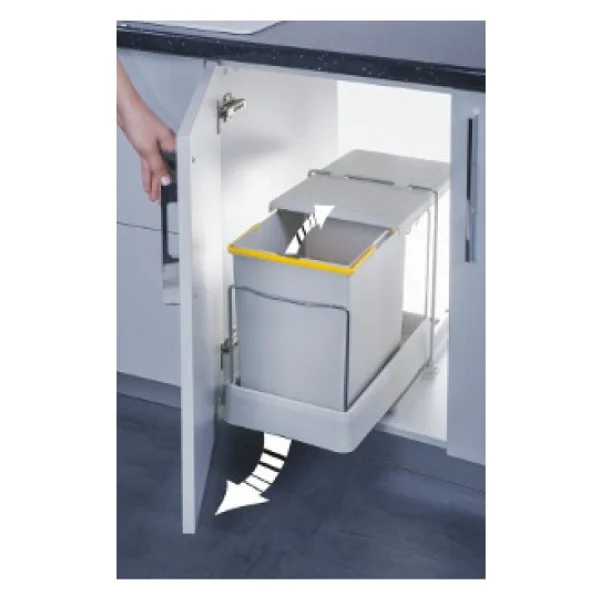 Pelikan 81550 Raylı 20 Lt Dolap İçi Çöp Kovası - Görsel 6