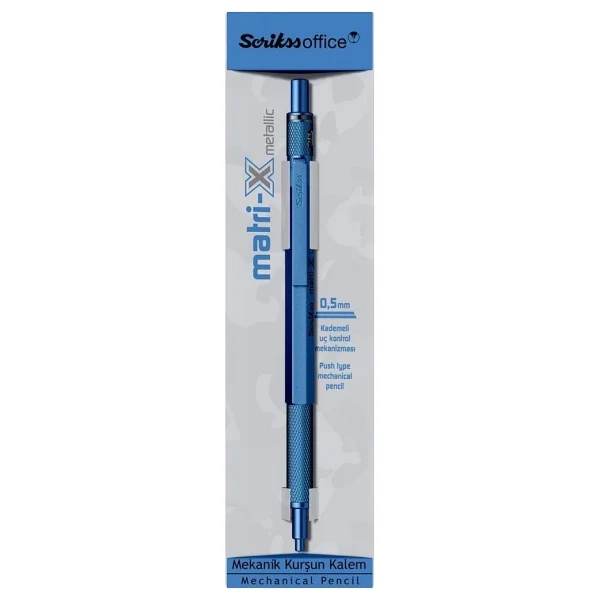 Scrikss Matri-X Metalik Mavi 0.5 Mm Versatil Uçlu Kalem - Görsel 6