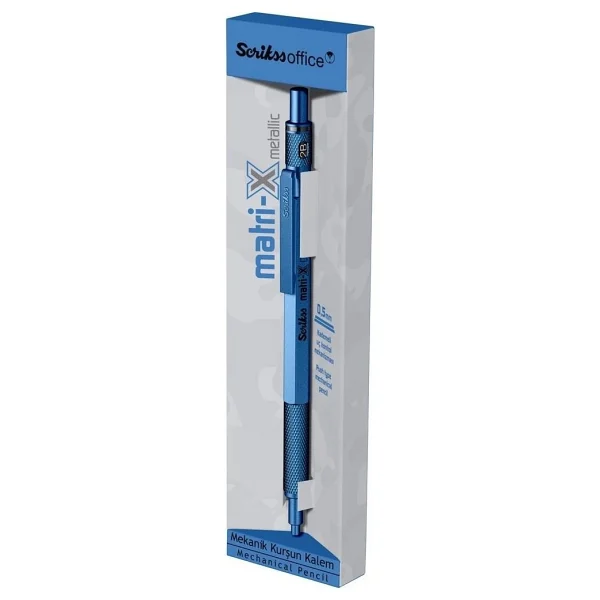 Scrikss Matri-X Metalik Mavi 0.5 Mm Versatil Uçlu Kalem - Görsel 7