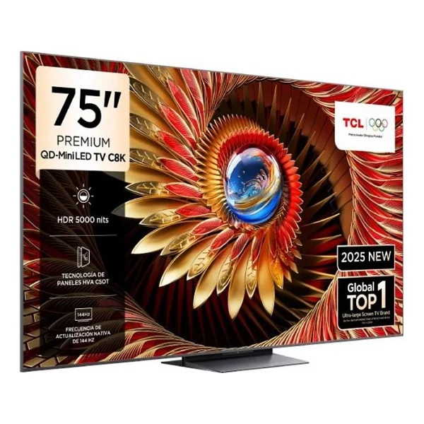 Tcl 75c8k Premium 4K Ultra HD 75" 190 Ekran Uydu Alıcılı Google Smart Mini LED TV - Görsel 2