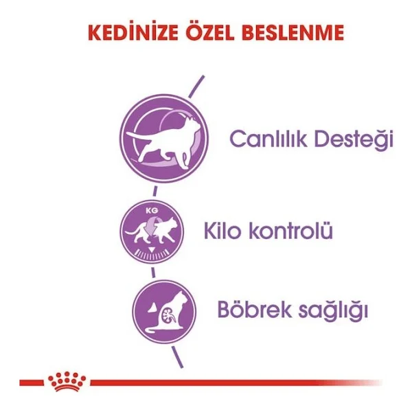 Royal Canin Sterilised 37 +7 Kısırlaştırılmış 1.5 Kg Yaşlı Kedi Maması - Görsel 4