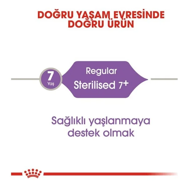 Royal Canin Sterilised 37 +7 Kısırlaştırılmış 1.5 Kg Yaşlı Kedi Maması - Görsel 5
