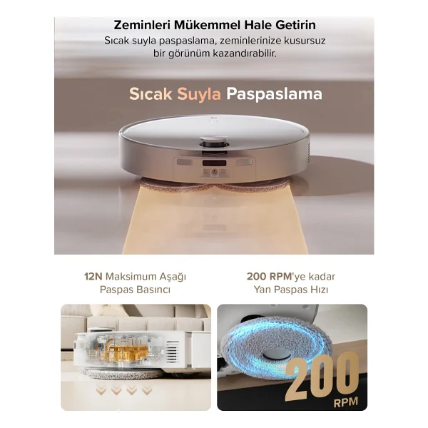 Roborock Qrevo Curvx Çöp İstasyonlu Akıllı Robot Süpürge - Görsel 3