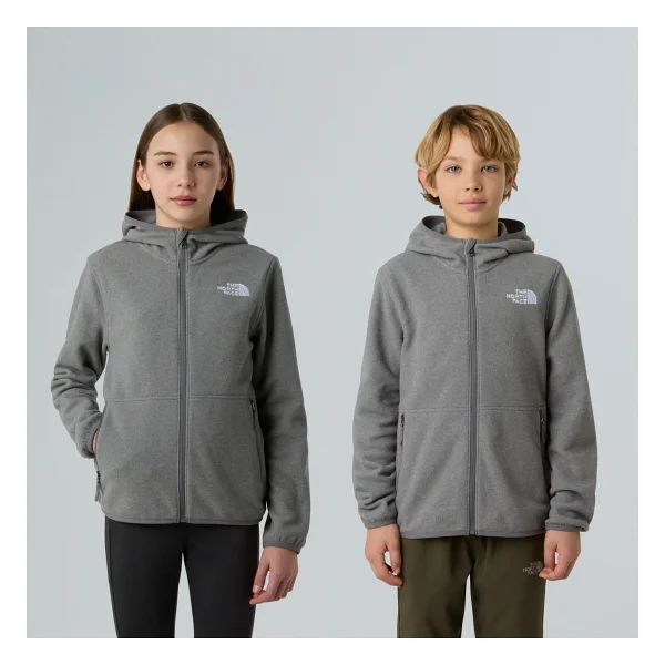 The North Face Glacier Kapüşonlu Tam Fermuarlı Çocuk Polar - Görsel 6