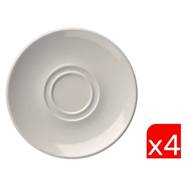 Tabak Evi Lona 16 Cm 4'lü Porselen Fincan Tabağı - Görsel 3