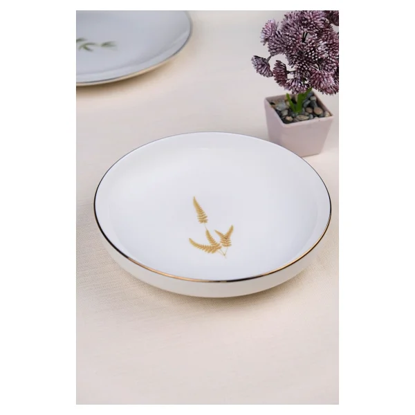 Tabak Evi Natura Marinum Yaldızlı 18.5 cm 2'li Çukur Tabak - Görsel 4