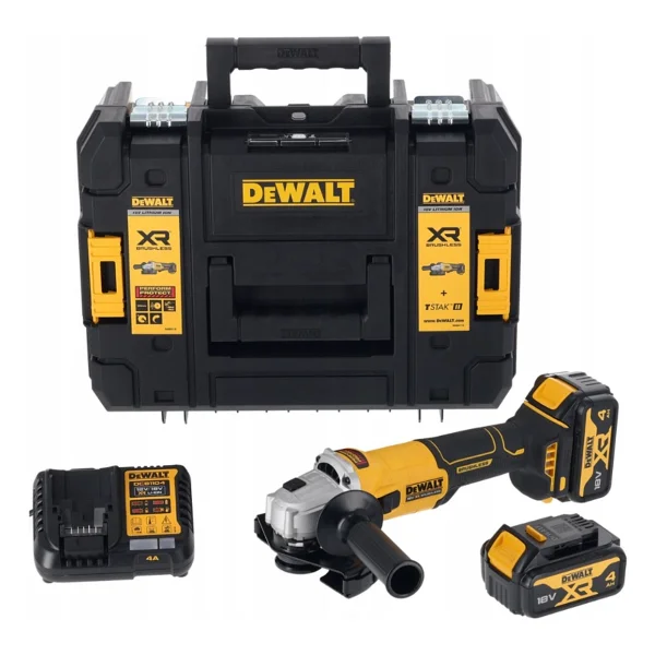 Dewalt Dcg407m2t 18 V Çift Akülü 4 Ah Avuç Taşlama Makinesi - Görsel 4
