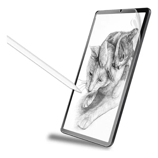 iPad 10.2 2021 9.Nesil Kağıt Hisli Mat Uyumlu Davin Paper Like Tablet Ekran Koruyucu-Renksiz - Görsel 2